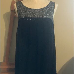 Calvin Klein black and sequined dress